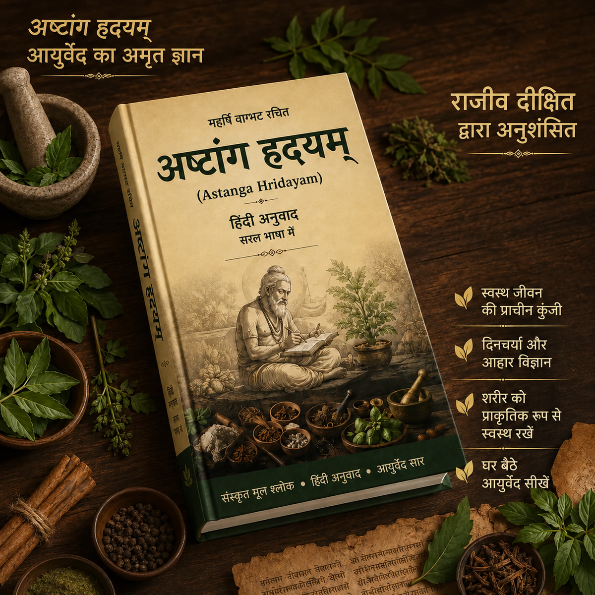 अष्टांग हृदयम – असली आयुर्वेद का ज्ञान (हिंदी में)